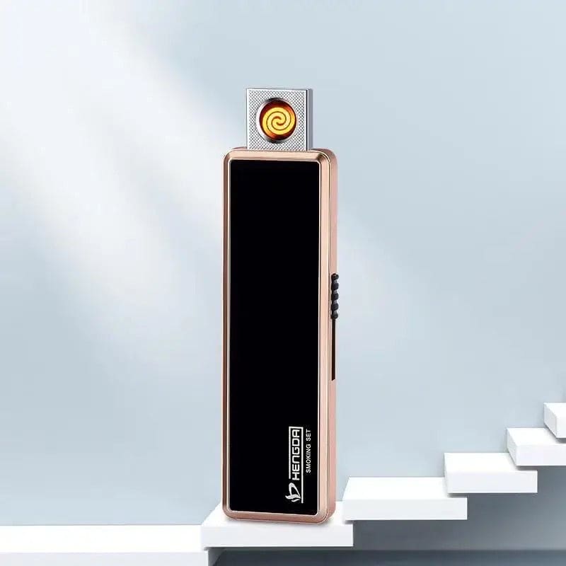 Ultra Thin Rechargeable USB Lighter, Flameless Metal Lighter, Filament Windproof Electronic Cigarette Lighter, USB Chargeable Lighter Ultra Thin Rechargeable USB Lighter, Flameless Metal Lighter, Filament Windproof Electronic Cigarette Lighter, USB Chargeable Lighter